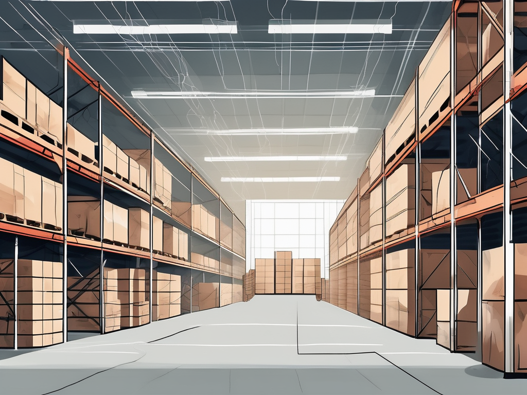 A warehouse with different sections tailored for various business needs