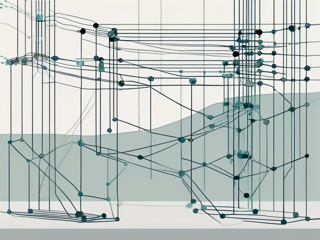 A computer screen displaying a series of interconnected nodes to represent tpl (task parallel library)